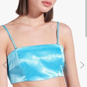 Staud Alessi Top Size 6 Bright Blue